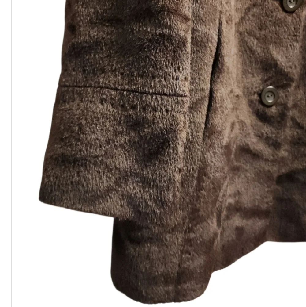 Cinzia Rocca Women's Dark Chocolate Brown Baby Llama Wool Coat US Size 8 Italy